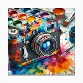 Colorful Camera 1 Canvas Print