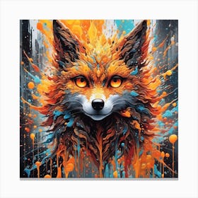 Splatter Vixen Canvas Print