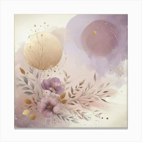 Lilac Flower Painting Canvas Print