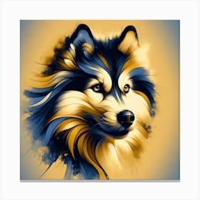 Siberian Husky 02 Canvas Print