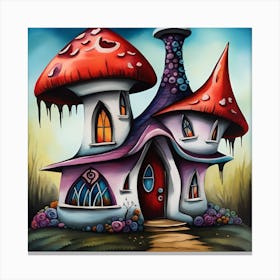 Mushroom House 6 Canvas Print