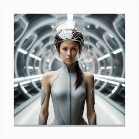 Futuristic Woman 118 Canvas Print