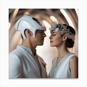 Futuristic Couple 148 Canvas Print