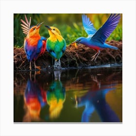 Beautiful birds Canvas Print