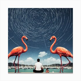 Flamingos 6 Canvas Print