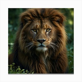 Lion Portrait 1 Canvas Print