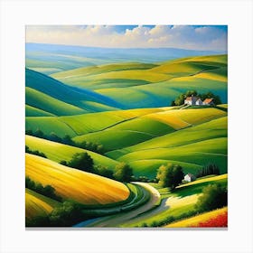 Tuscan Countryside Canvas Print