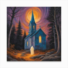 Church Of Christ In The Midnight Hour Canvas Print