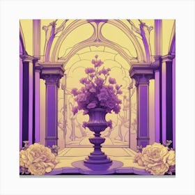 Purple Floral Canvas Print