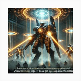 Solar Blade Striders Light Pulse Emitters 2 Canvas Print