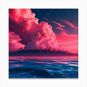 Pink Clouds In The Sky Canvas Print