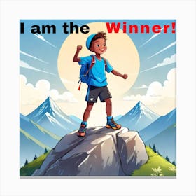 I Am The Winner Canvas Print