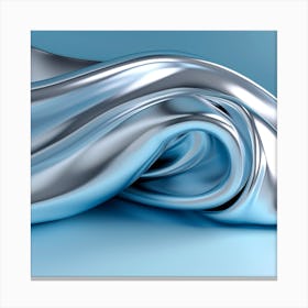 Silver Fabric Canvas Print