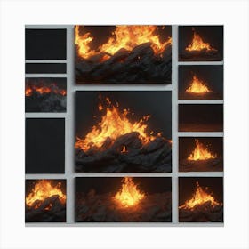 Flames 7 Canvas Print