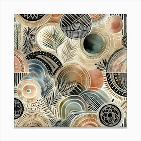 Abstract Circles 2 Canvas Print