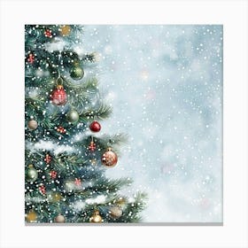 Christmas Inspired Banner Texture With Snowy Bac 1718395075 1 Canvas Print