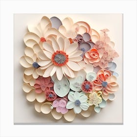 Default Japanese Paper Art Quilling Rolled Paper Floral Bouque 2 88ff8e6b 67d9 46e9 9505 0ab1d6d4bf74 1 Canvas Print