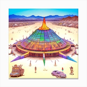 Burning Man 4 Canvas Print