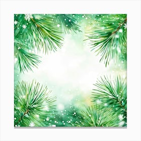 A Watercolour Style Depiction Of A Festive Environment Weaving Together Elements Of Magic And Celeb (4) Canvas Print