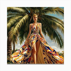 A Stunning And Vibrant Illustration Of A Fashion F Ortcwavctu Qqnsmw 8fg Jljd6nu6sj6ekuior7jdca Canvas Print