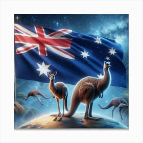 Australian Kangaroos 1 Canvas Print