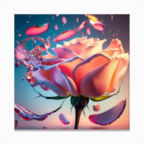 Flying Indulgence That Contains Rose As Main Sub (2) Canvas Print