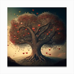 Tree Of Love Canvas Print