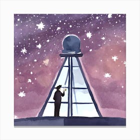 Astronomer'S Observatory Canvas Print