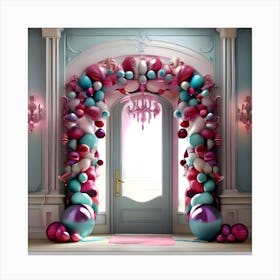 Balloon Arch Canvas Print