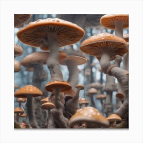 Mushroom forest Canvas Print