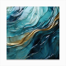 MarbleBlue3 Canvas Print