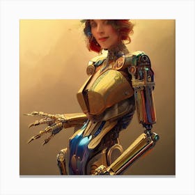 Robot Girl 2 Canvas Print