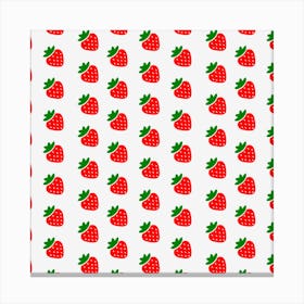 Strawberry Pattern Canvas Print