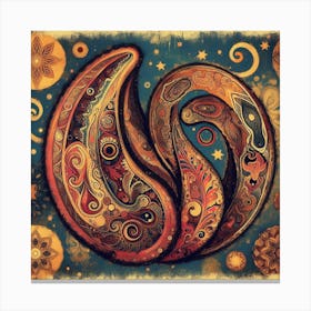 Paisley4gogh Canvas Print