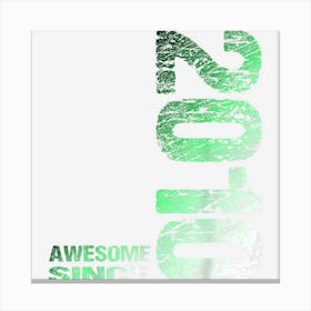 Awesome Since 2010 12th Birthday Born 2010 Canvas Print