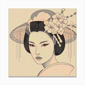 Japan Geisha Visual 104 Canvas Print