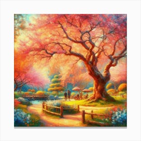 Cherry Blossom Trees In Full Bloom (9) Canvas Print