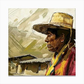 Peruvian Man Canvas Print