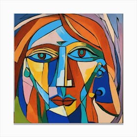 Paint Of Picasso Style (1) Canvas Print