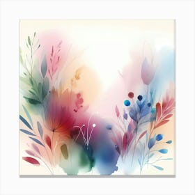 Watercolor Flowers 31 Canvas Print