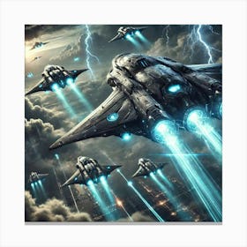 Cloudbreaker Recon Ships Advanced Sensors 2 Canvas Print