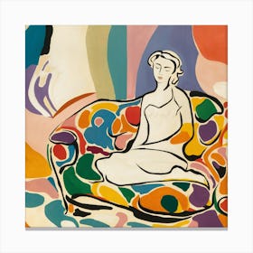 Woman On A Couch Henri Matisse Canvas Print