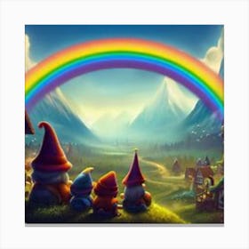 Gnomes Pondering A Day Well Spent Canvas Print