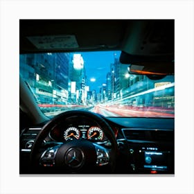 Vehicle View Transportation Drive Car Auto Mirror Vision Driver Street Landscape Traffic (10) Canvas Print