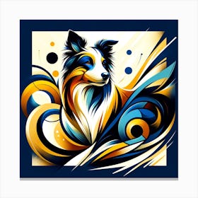 Border Collie 02 1 Canvas Print