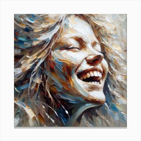 Woman Laughing Canvas Print
