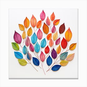 Colorful Leaves Canvas Print