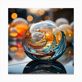 Glass Spheres 5 Canvas Print