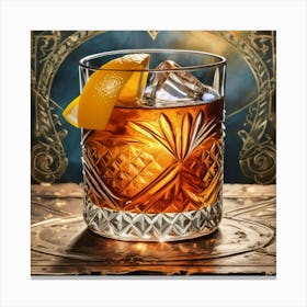 Old Fashioned Cocktail 1 Canvas Print