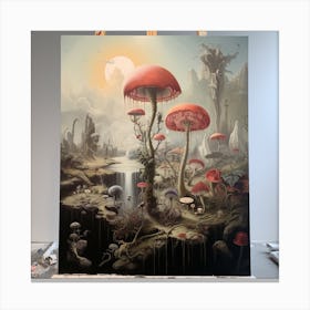 Mushroom Forest Canvas Print